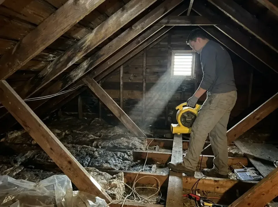 attic-water-damage-drying-proc-007 — frequently asked questions, Emergency Water Extraction & 24/7 Flood Response in Clearfi…